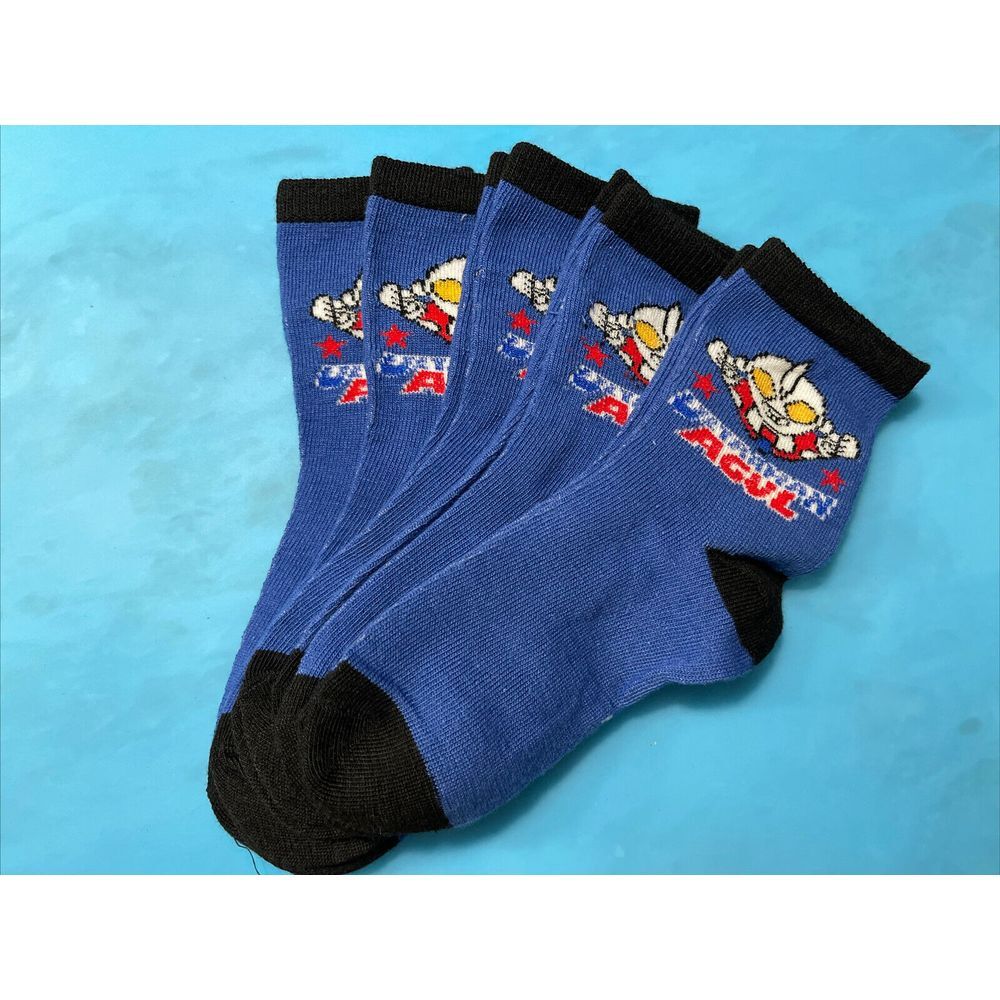 Kids Novelty Colorful Superhero Designs Crew Socks 5‎ Pairs Size L